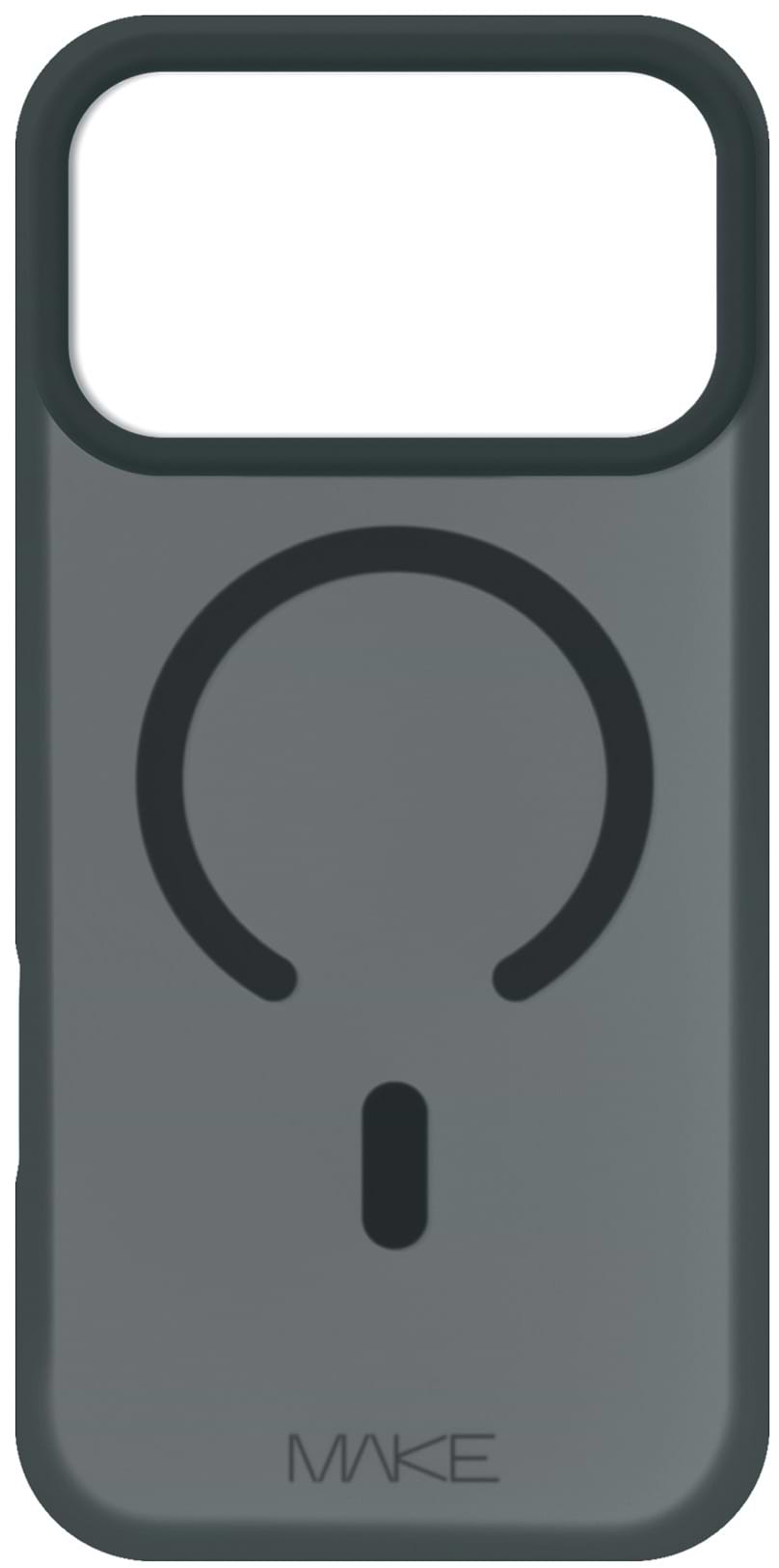 Чохол для смартфону MAKE for Apple iPhone 17 Pro Silicone Aura Magnet Black (MCLAM-AI17PBK)